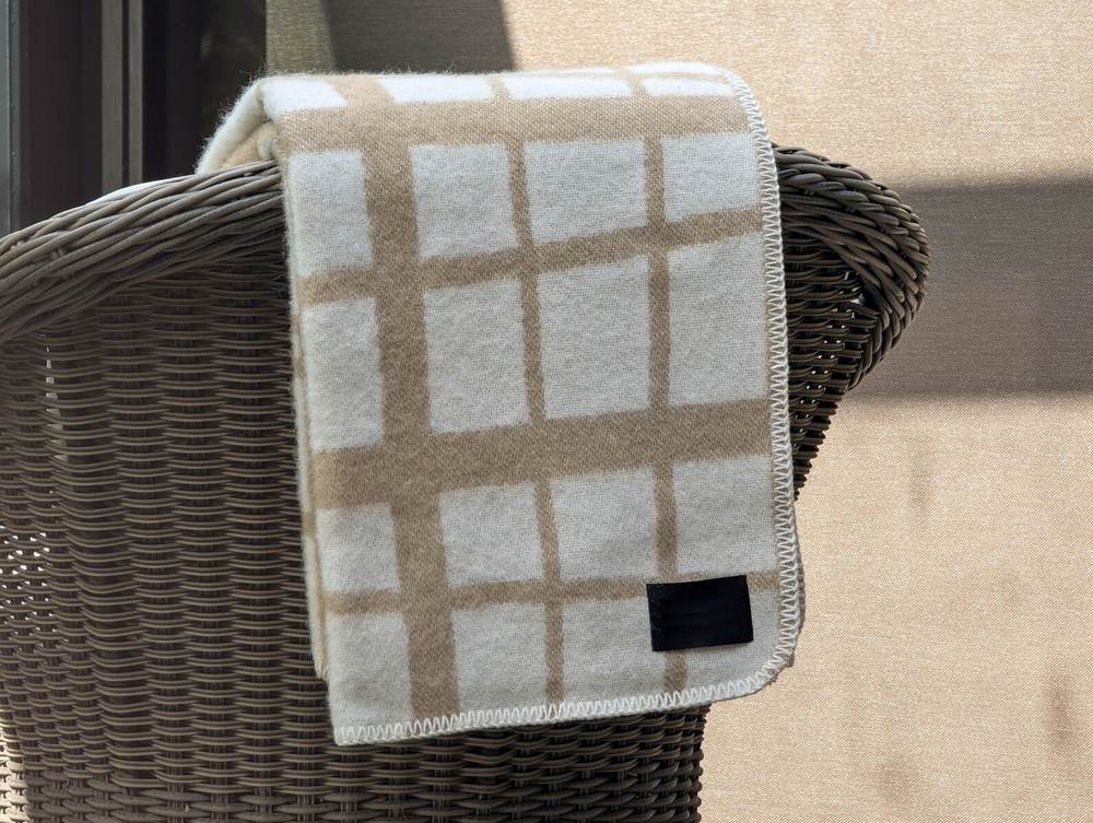 Cream Wool Blanket