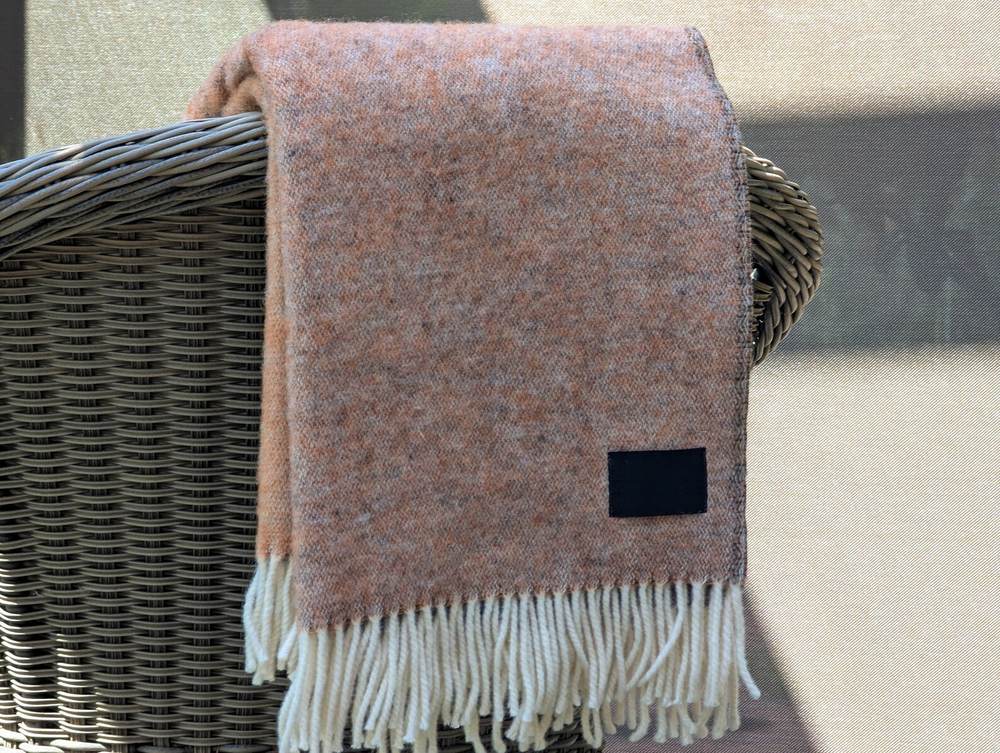 Dark Red Wool Blanket