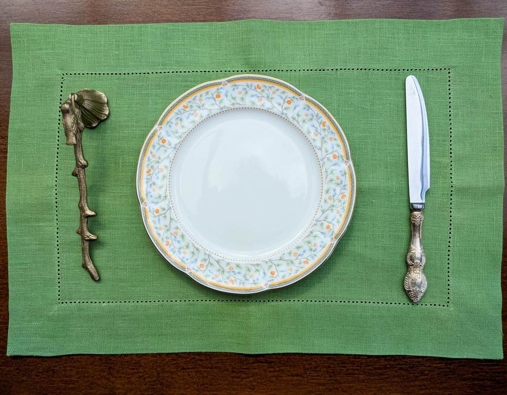 Sage Green Linen Placemats