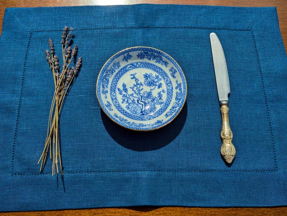 Blue Linen Placemats