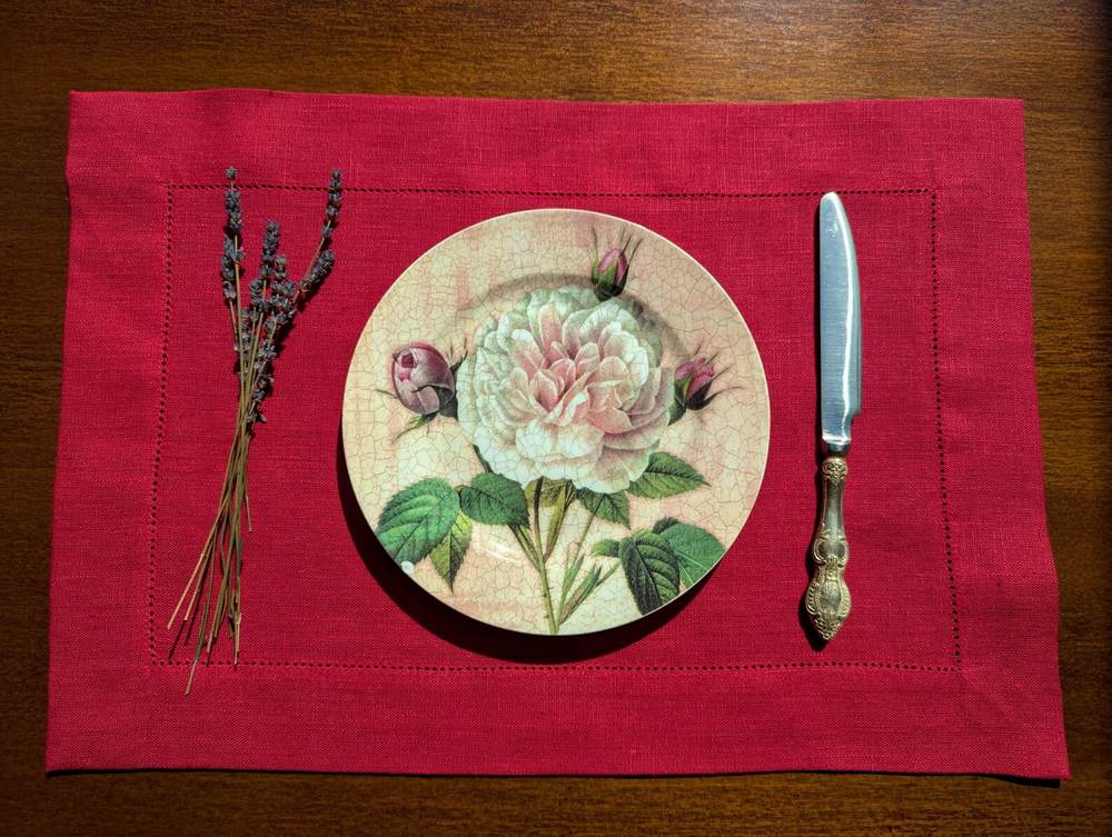 Red Linen Placemats