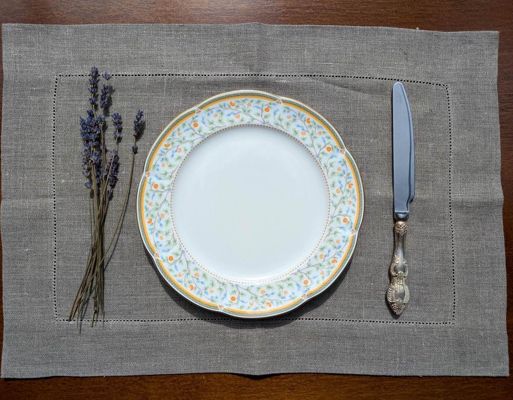 Natural Linen Christmas Placemats