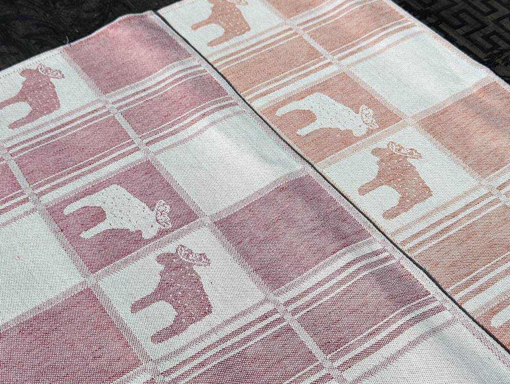 Moose Print Linen Tea Towel