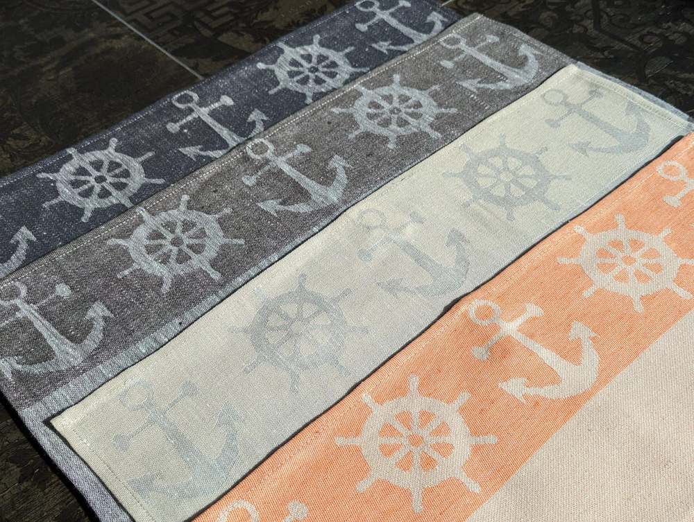 Anchor & Helm Tea Towel