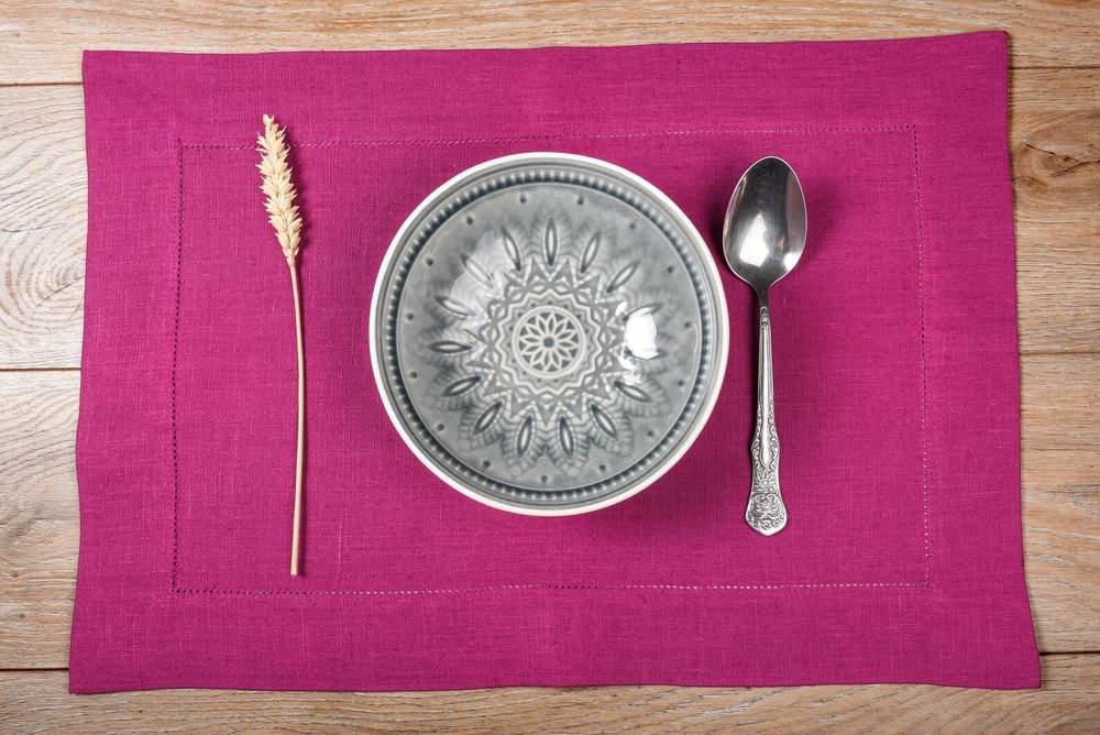 Pink Linen Placemats